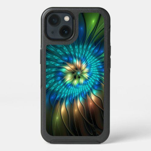 Luminous Fantasy Flower Colorful Abstract Fractal iPhone 13 Case