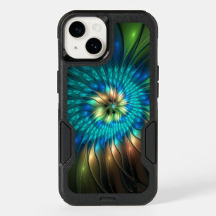 Luminous Fantasy Flower, Colorful Abstract Fractal OtterBox iPhone 14 Case