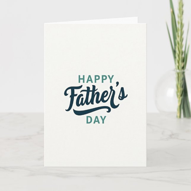Luminous Fathers Day Saying Card (Front)