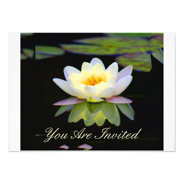 LUMINOUS FLOATING LOTUS INVITATION   SPECIAL OCCAS