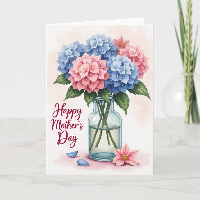 Luminous Floral Bouquet Card (Front)