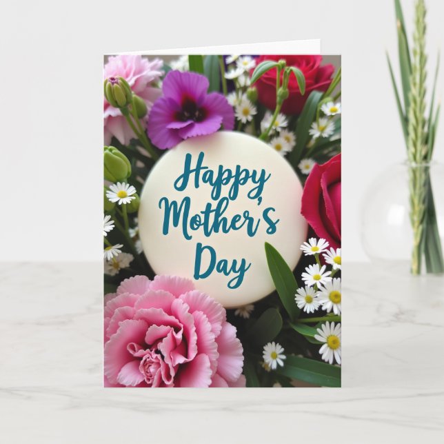 Luminous Floral Message Card (Front)