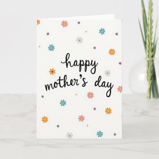 Luminous Floral Mom Card (Front)