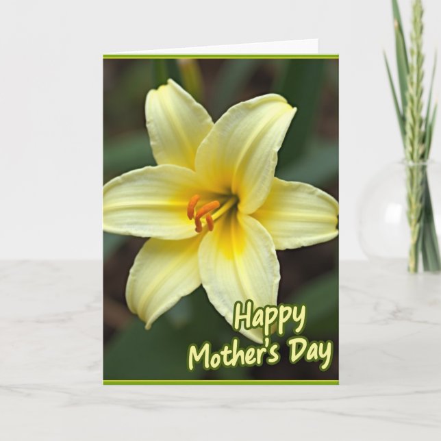Luminous Flower Mothers Day Card (Front)