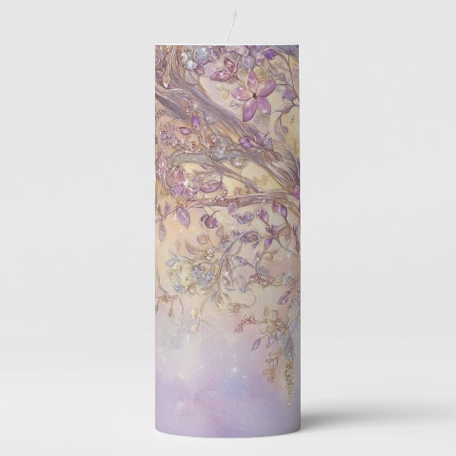 Luminous Forest Pillar Candle (Front)