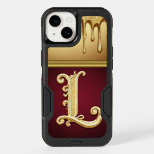 💎 Luminous Glitter L Monogram With Dripping OtterBox iPhone 14 Case