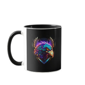 Luminous Glowing Eagle Artistic Mug