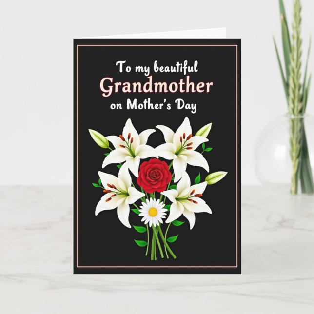 Luminous Grandmother Mothers Day Card (Front)