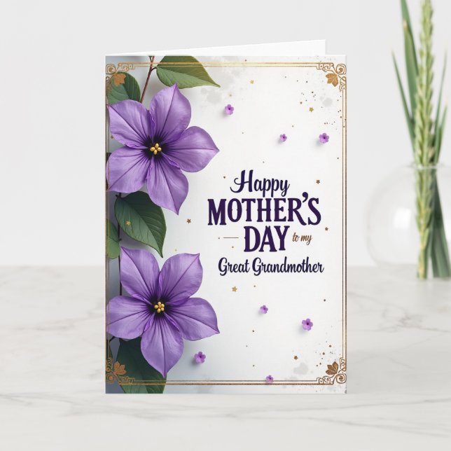 Luminous Great Grandmothers Card (Front)