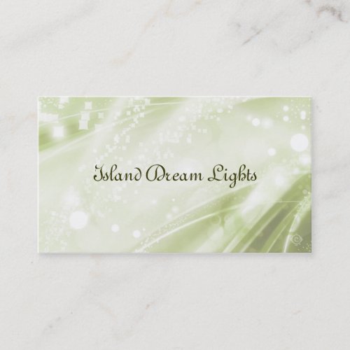 luminous green business cards