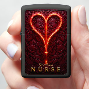Luminous Heart Lifeline Nurse Symbol Gift Zippo Lighter