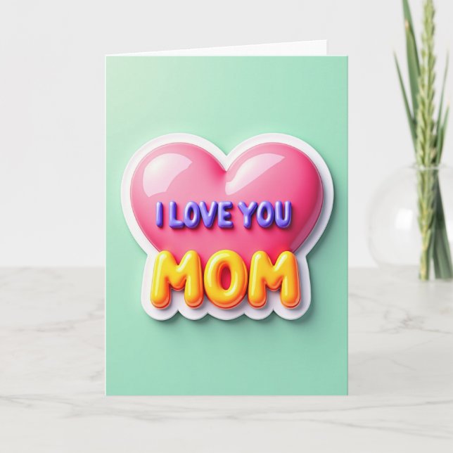 Luminous Heart Moms Day Card (Front)