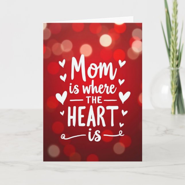 Luminous Hearts Moms Day Card (Front)