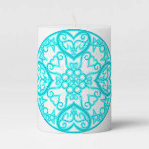 Luminous Hearts Pillar Candle