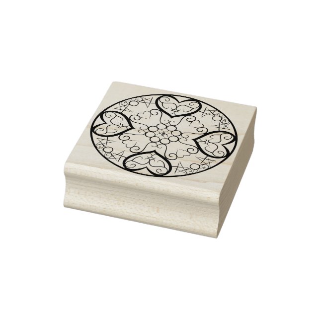 Luminous Hearts Rubber Stamp (Stamp)