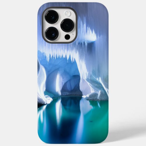 Luminous Ice Blue Cavern Grotto 010 Case_Mate iPhone 14 Pro Max Case