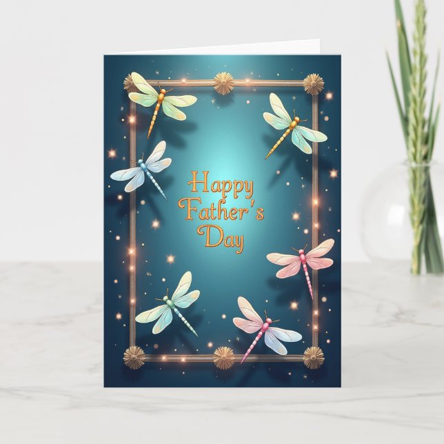 Luminous Insect Fathers Day Card (Front)