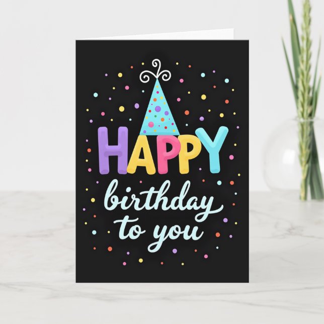 Luminous Joy Birthday Card (Front)