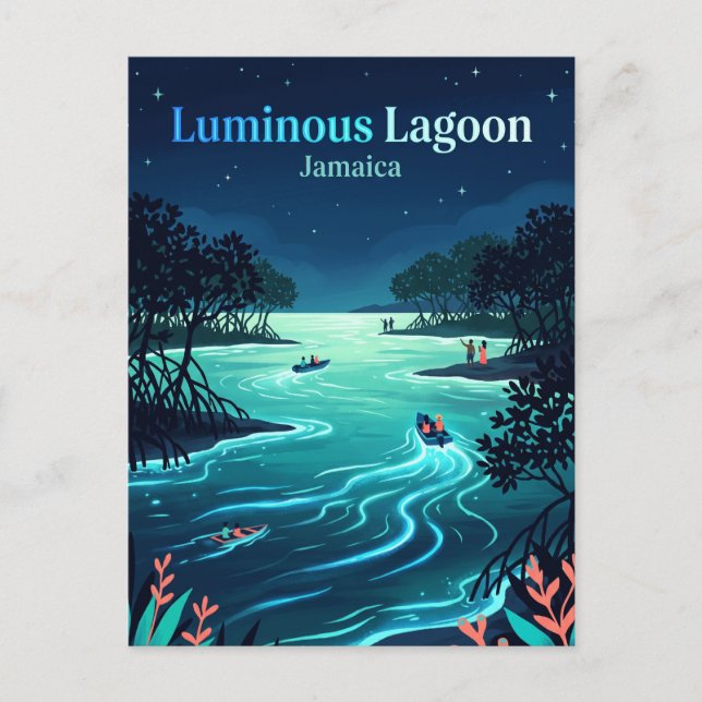 Luminous Lagoon Jamaica Postcard (Front)