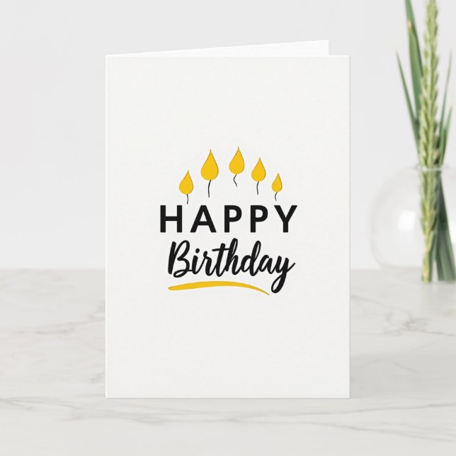 Luminous Light Birthday Card (Front)