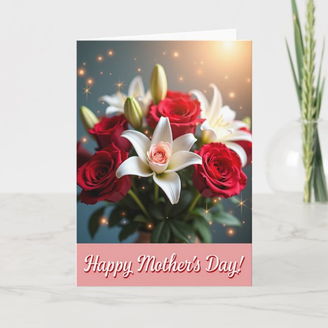 Luminous Lily Mothers Day Card (Front)