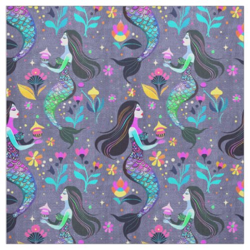 Luminous Mermaid  Fabric