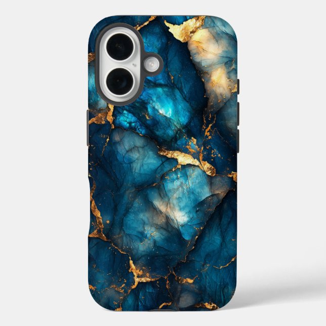 Luminous Midnight Stone Phone Case (Back)
