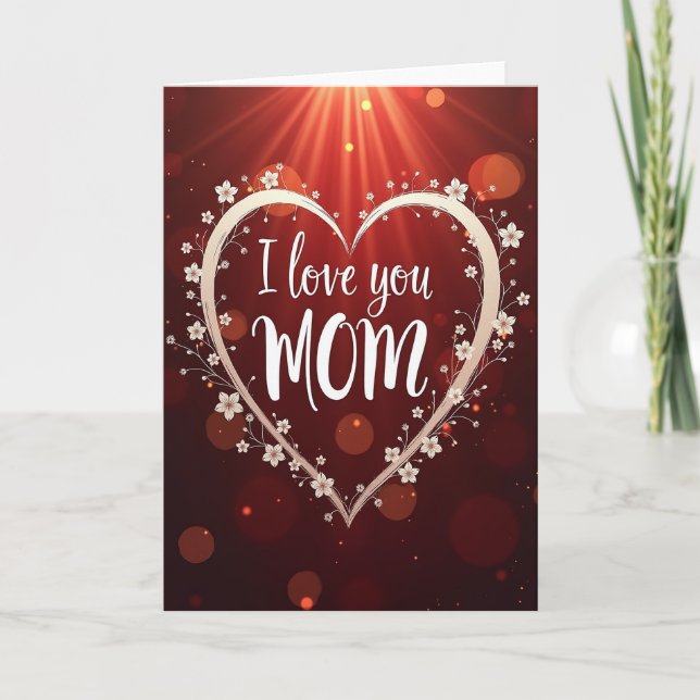 Luminous Mom Heartfelt Card (Front)