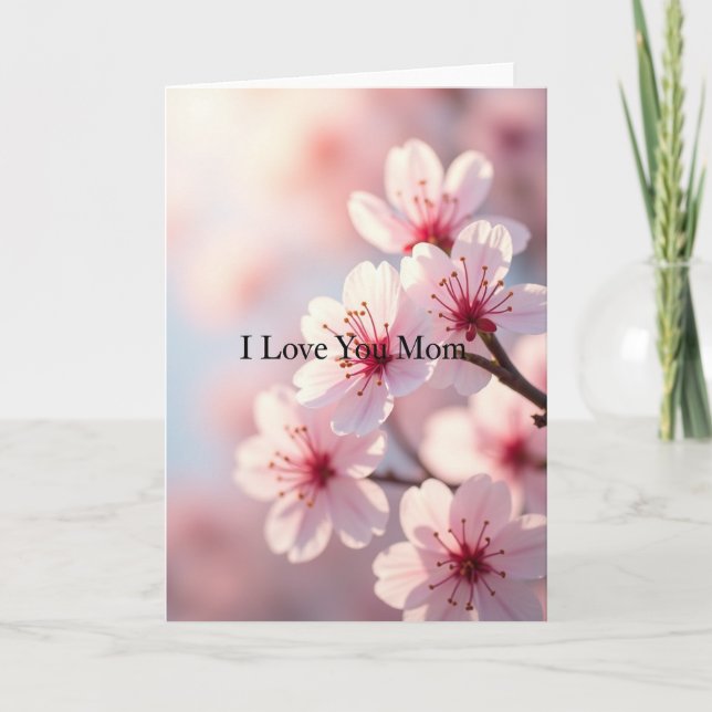 Luminous Mom I Love You Card (Front)