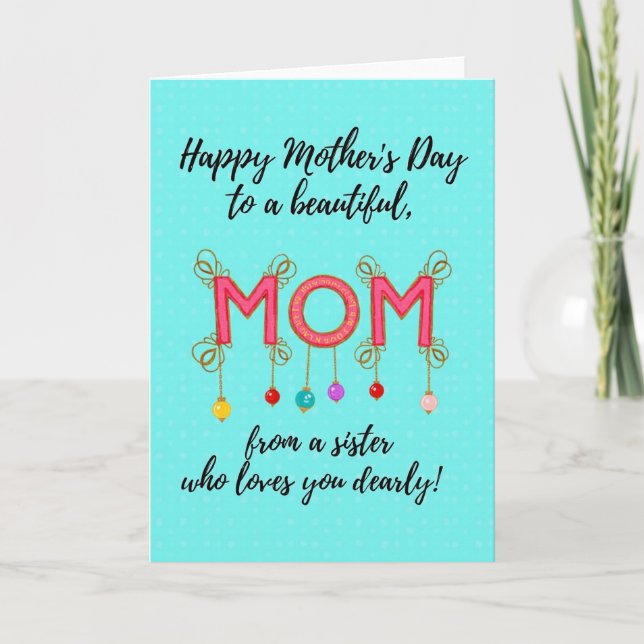 Luminous Mom Mothers Day Card (Front)