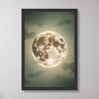 Luminous Moonrise Framed Art