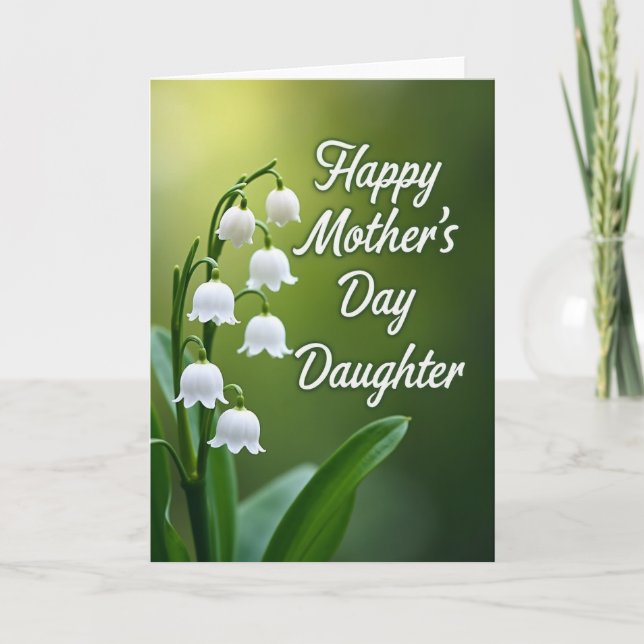 Luminous Mothers Day Daughter Card (Front)