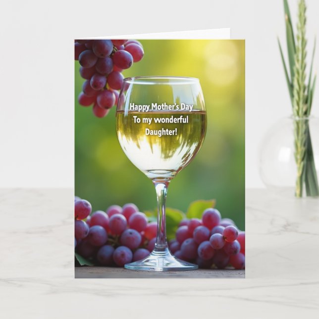 Luminous Mothers Day Glass Card (Front)