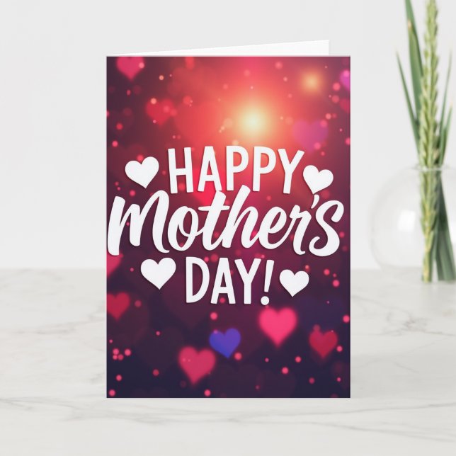 Luminous Mothers Day Glow Card (Front)