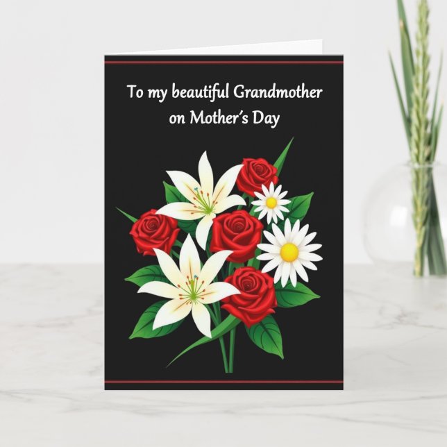 Luminous Mothers Day Grandma Card (Front)
