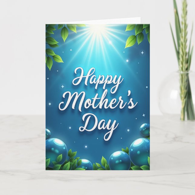 Luminous Mothers Day Illustration Card (Front)