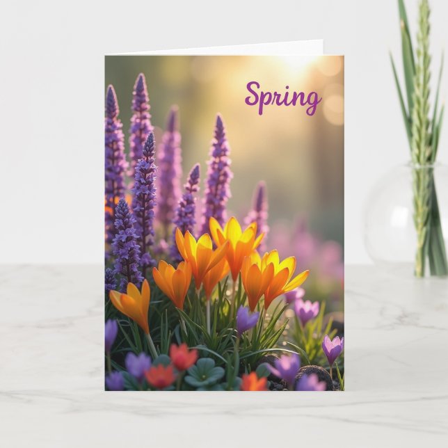 Luminous Mothers Day Spring Card (Front)