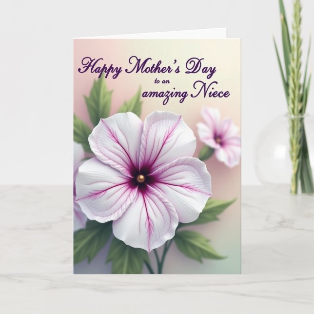 Luminous Mothers Day Stamen Card (Front)