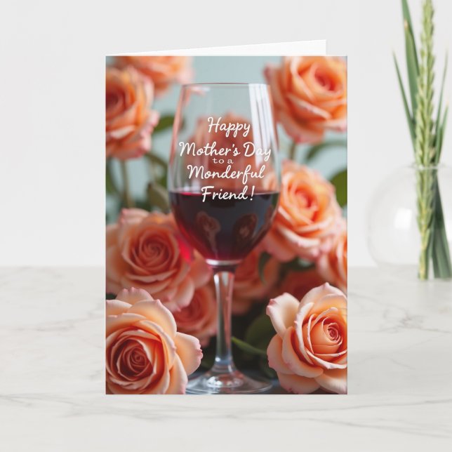 Luminous Mothers Day Toast Card (Front)