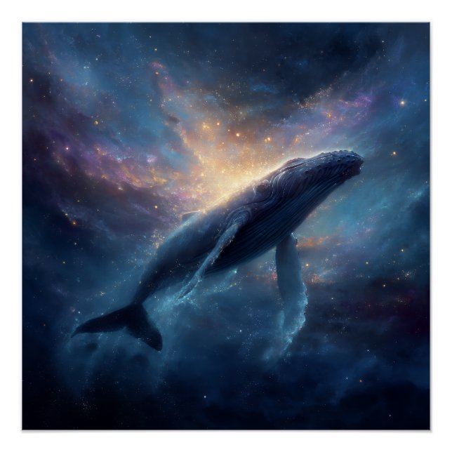 Luminous Nebula Humpback Poster (Front)