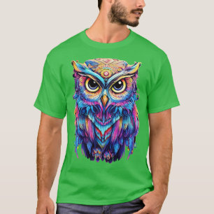 Luminous Nocturne Holographic Owl Splendor 2 T-Shirt