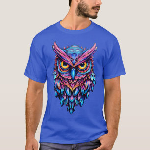 Luminous Nocturne Holographic Owl Splendor 3 T-Shirt