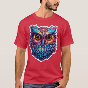 Luminous Nocturne Holographic Owl Splendor 4 T-Shirt