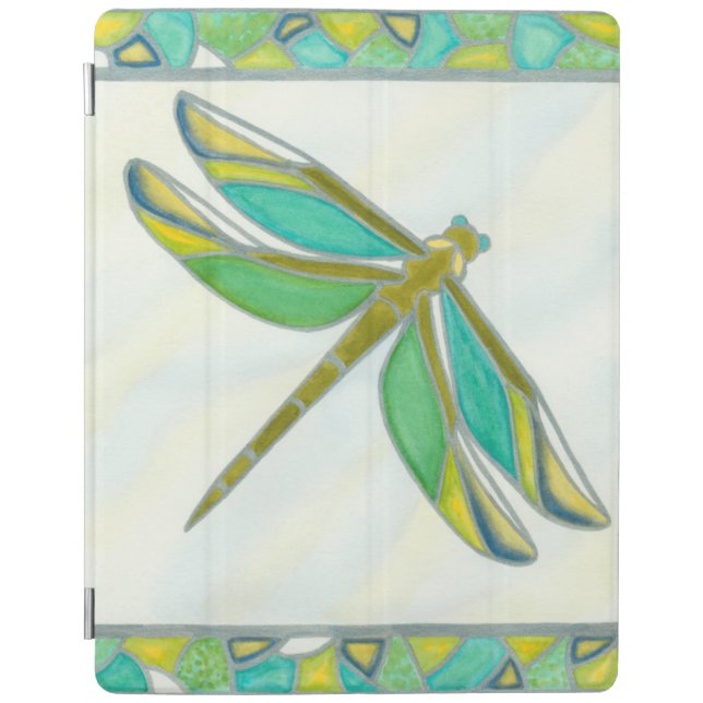 Luminous Pastel Dragonfly by Vanna Lam iPad Smart Cover (Front)