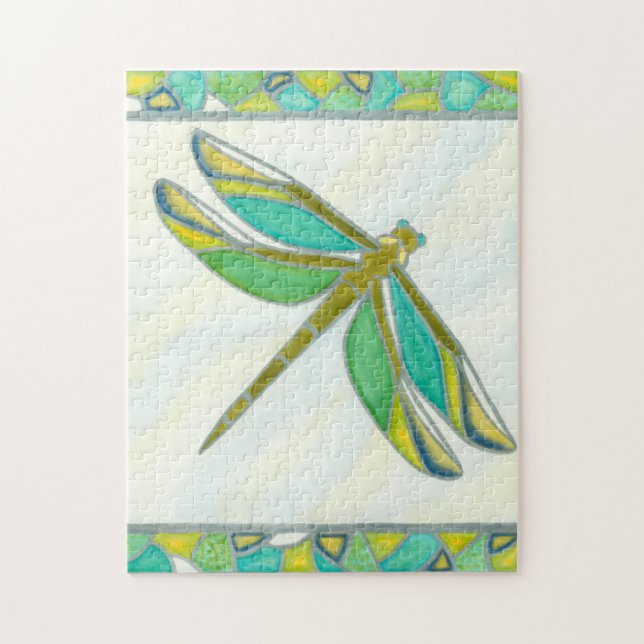 Luminous Pastel Dragonfly by Vanna Lam Jigsaw Puzzle (Vertical)
