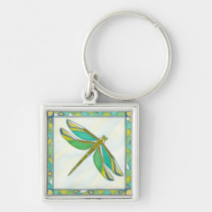Luminous Pastel Dragonfly by Vanna Lam Keychain