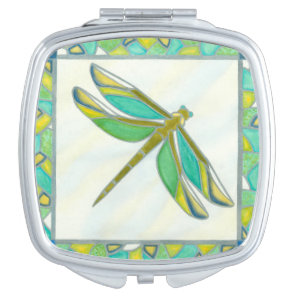 Luminous Pastel Dragonfly by Vanna Lam Mirror For Makeup