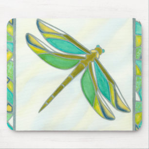 Luminous Pastel Dragonfly by Vanna Lam Mouse Pad