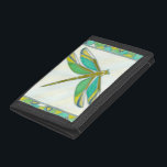 Luminous Pastel Dragonfly by Vanna Lam Tri-fold Wallet<br><div class="desc">Created by Vanna Lam this luminous dragonfly is painted in pastel colors. You may not find its like in nature,  but it is a stunning creation nonetheless. Order your print today!</div>