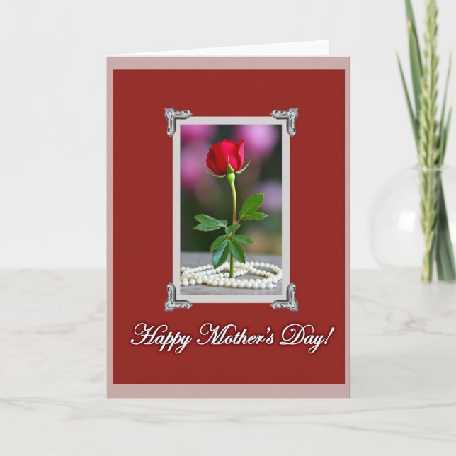 Luminous Pearl Mothers Day Card (Front)